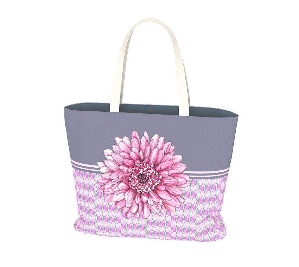 Zig Zag Large Tote Pink