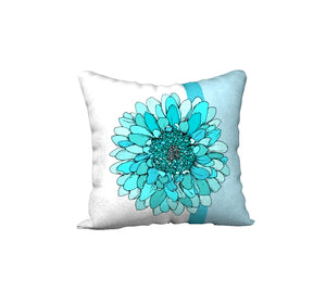 Turquoise Stripe with Flower 4