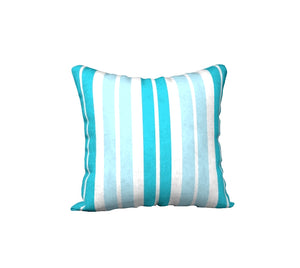Turquoise and White stripe 1