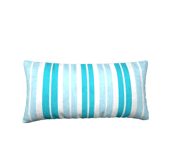 Turquoise and White stripe 2