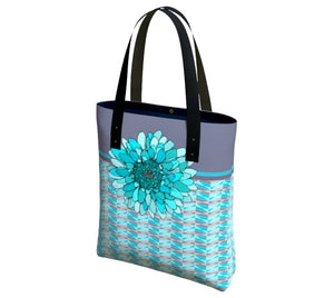 Zig Zag Tote Turquoise  1 A